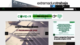What Extremaduratrabaja.gobex.es website looked like in 2020 (3 years ago)