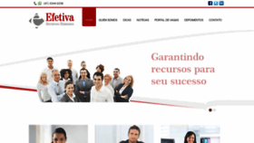 What Efetivarecursoshumanos.com.br website looked like in 2020 (3 years ago)