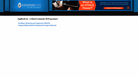 What Eggheadcafe.com website looked like in 2020 (3 years ago)