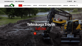What Excavatori.uz website looked like in 2020 (3 years ago)