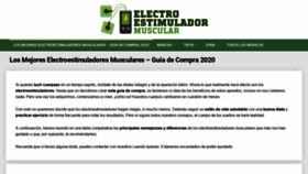 What Electroestimuladormuscular.org website looked like in 2020 (3 years ago)