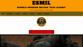 What Esmil.mil.ec website looked like in 2020 (3 years ago)