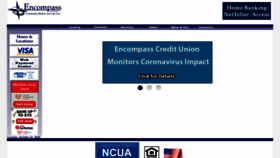 What Encompasscu.org website looked like in 2020 (3 years ago)