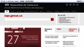 What Eapc.gencat.cat website looked like in 2020 (3 years ago)