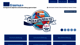 What Erasmusplus.de website looked like in 2020 (3 years ago)