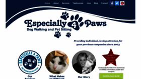 What Especially4paws.com website looked like in 2020 (3 years ago)