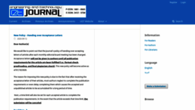 What Engtechjournal.org website looked like in 2020 (3 years ago)