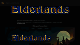What Elderlands.com website looked like in 2020 (3 years ago)