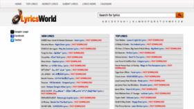 What Elyricsworld.com website looked like in 2020 (3 years ago)