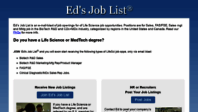 What Edsjoblist.com website looked like in 2020 (3 years ago)