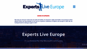 What Expertslive.eu website looked like in 2020 (3 years ago)