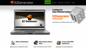 What Ezgenerator.com website looked like in 2020 (3 years ago)