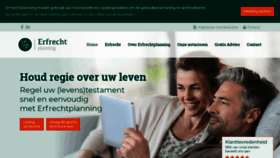 What Erfrechtplanning.nl website looked like in 2020 (3 years ago)