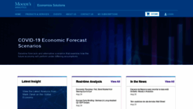 What Economy.com website looked like in 2020 (3 years ago)