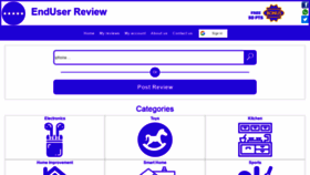 What Enduserreview.com website looked like in 2020 (3 years ago)