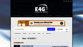 What Eventsforgamers.com website looked like in 2020 (3 years ago)
