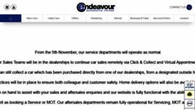 What Endeavourautomotive.co.uk website looked like in 2020 (3 years ago)