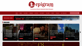 What Epigram.org.uk website looked like in 2020 (3 years ago)