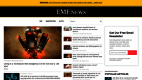What Emf.news website looked like in 2020 (3 years ago)