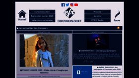 What Eurovision-fr.net website looked like in 2020 (3 years ago)