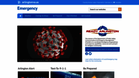 What Emergency.arlingtonva.us website looked like in 2020 (3 years ago)