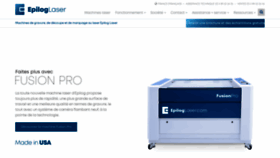 What Epiloglaser.fr website looked like in 2020 (3 years ago)