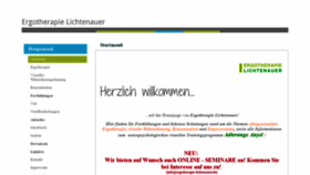 What Ergotherapie-lichtenauer.de website looked like in 2020 (3 years ago)