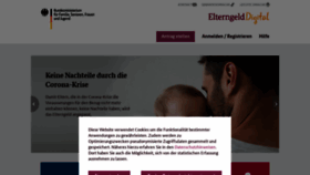 What Elterngeld-digital.de website looked like in 2020 (3 years ago)