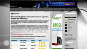 What Ecig-critic.com website looked like in 2020 (3 years ago)