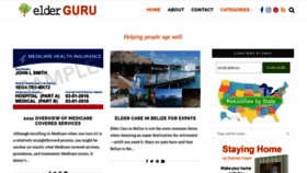 What Elderguru.com website looked like in 2020 (3 years ago)