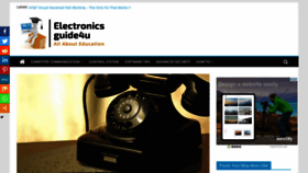 What Electronicsguide4u.com website looked like in 2020 (3 years ago)