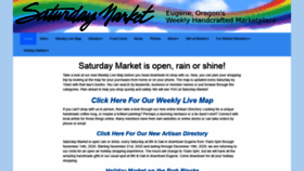 What Eugenesaturdaymarket.org website looked like in 2020 (3 years ago)