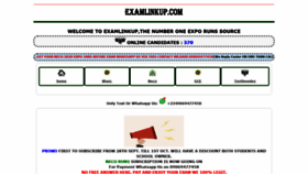What Examlinkup.com website looked like in 2020 (3 years ago)