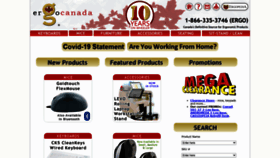 What Ergocanada.com website looked like in 2020 (3 years ago)