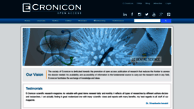 What Ecronicon.com website looked like in 2020 (3 years ago)