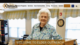 What Elderoutreach.org website looked like in 2020 (3 years ago)