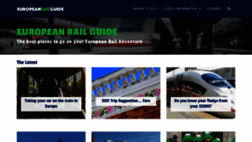 What Europeanrailguide.com website looked like in 2020 (3 years ago)