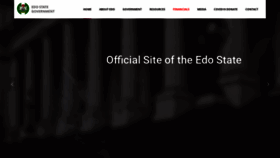 What Edostate.gov.ng website looked like in 2020 (3 years ago)
