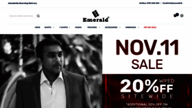 What Emeraldshirts.com website looked like in 2020 (3 years ago)