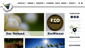 What Ecovin.de website looked like in 2020 (3 years ago)