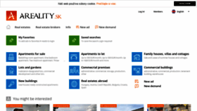 What En.areality.sk website looked like in 2020 (3 years ago)