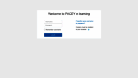 What Elearning.pacey.org.uk website looked like in 2020 (3 years ago)