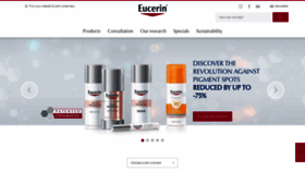 What Eucerin.co.uk website looked like in 2020 (3 years ago)