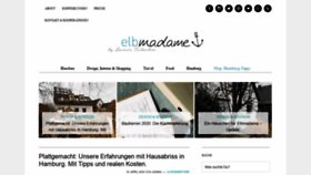 What Elbmadame.de website looked like in 2020 (3 years ago)