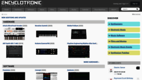What Encyclotronic.com website looked like in 2020 (3 years ago)
