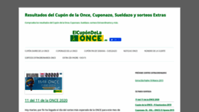 What Elcupondelaonce.es website looked like in 2020 (3 years ago)