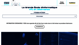 What Esgi.fr website looked like in 2020 (3 years ago)