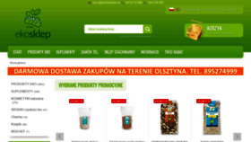 What Ekosklepbio.pl website looked like in 2020 (3 years ago)