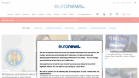 What Euronews.pt website looked like in 2020 (3 years ago)