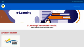 What Elearning.kemsos.go.id website looked like in 2020 (3 years ago)